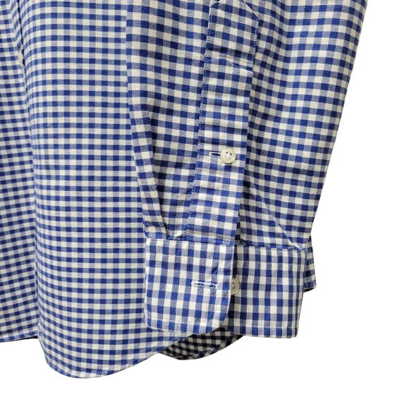 Ralph Lauren Button-Up Blue Checkered Dress Shirt Size Small Men's Pre-owned - Picture 3 of 5